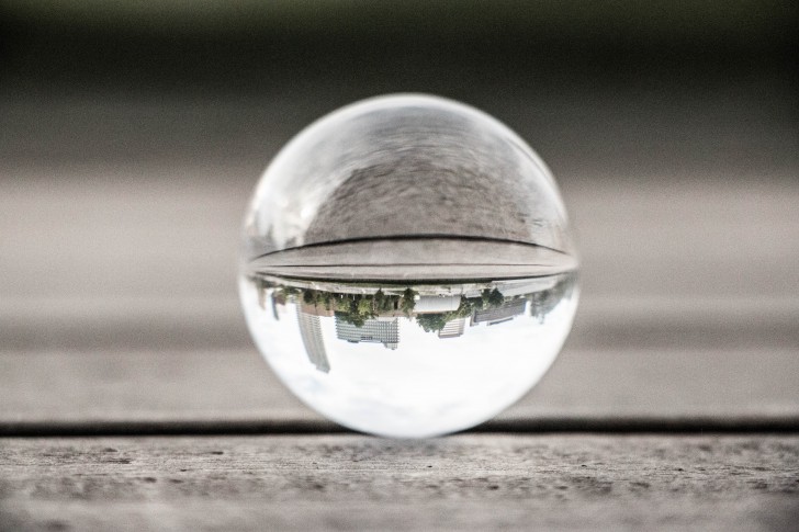 Bubble upside down